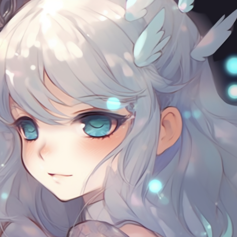 Two characters amid desserts, colorful sprinkles and candy-like colors, tasting sweets. popular anime matching pfp friends pfp for discord.