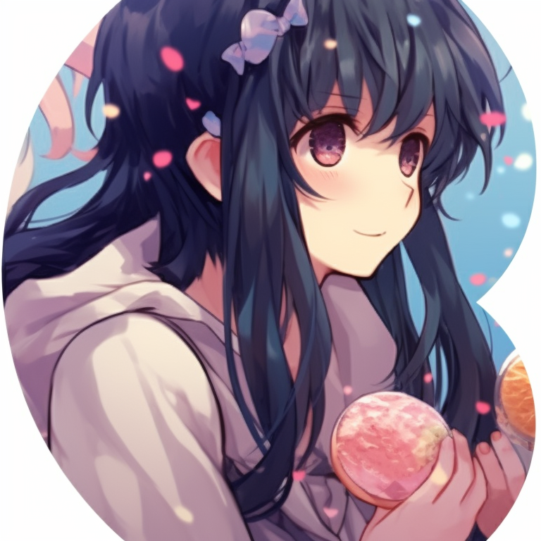 Two schoolgirl characters, in uniform, looking at each other with smiles. girl x girl cute matching pfp pfp for discord.