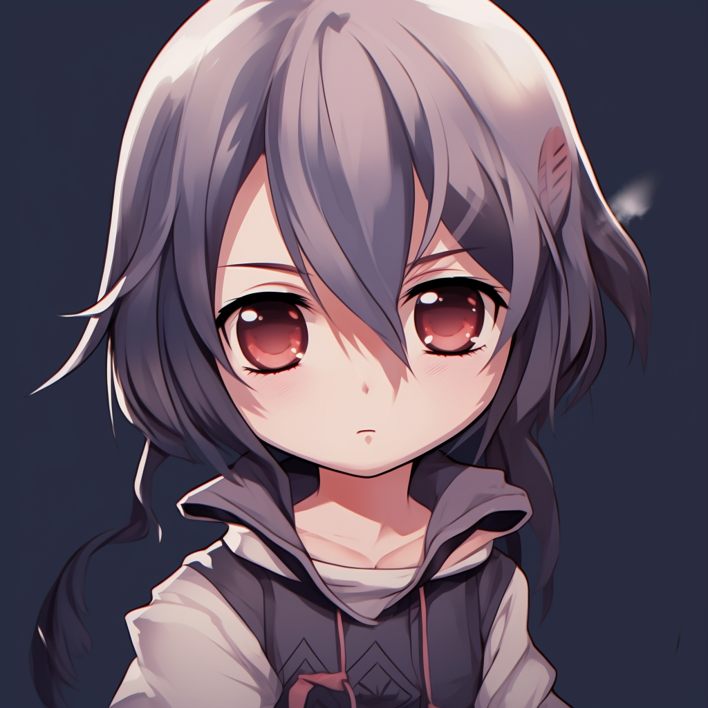 Cute representation of Sasuke Uchiha, with softer colors and lines. character-based cute pfp anime