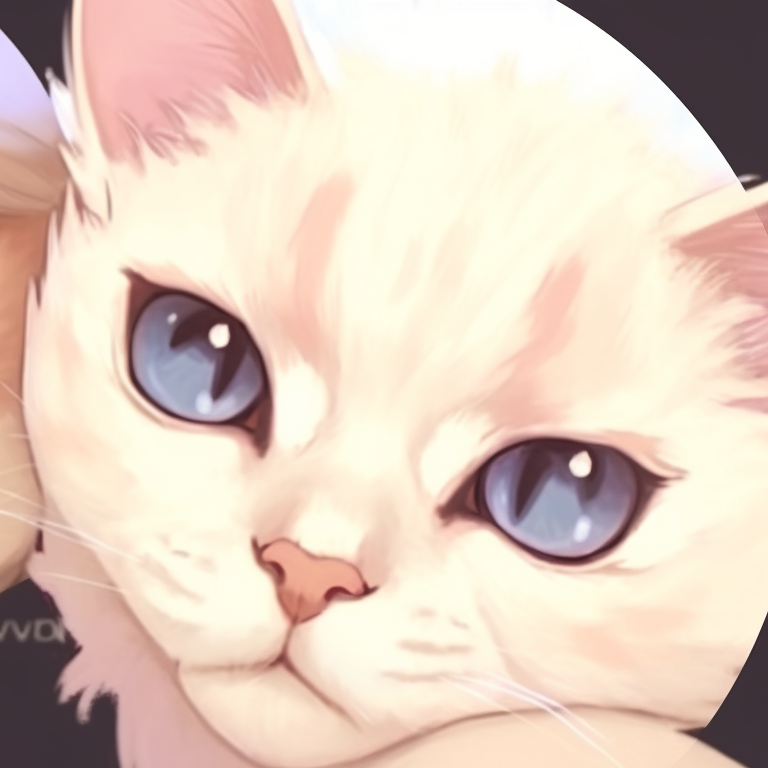 Close-up of two characters, one with a butterfly on its nose, warm colors and softly hinted fur patterns. cute cat illustration matching pfp pfp for discord.