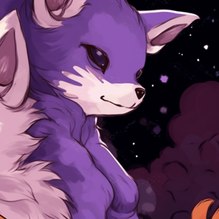 Two dog characters in costumes, one as a witch and the other as a vampire, with a haunted house in background. matching halloween animal profile pictures pfp for discord.