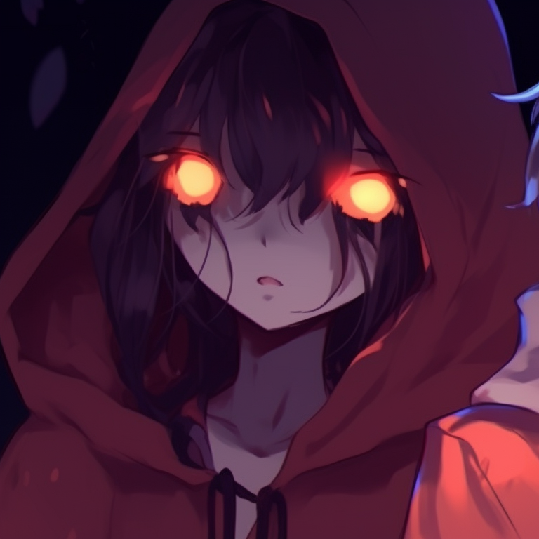 Two characters in ghostly apparel, faint glow and somber expressions. chilling sad pfps - halloween matching themes pfp for discord.