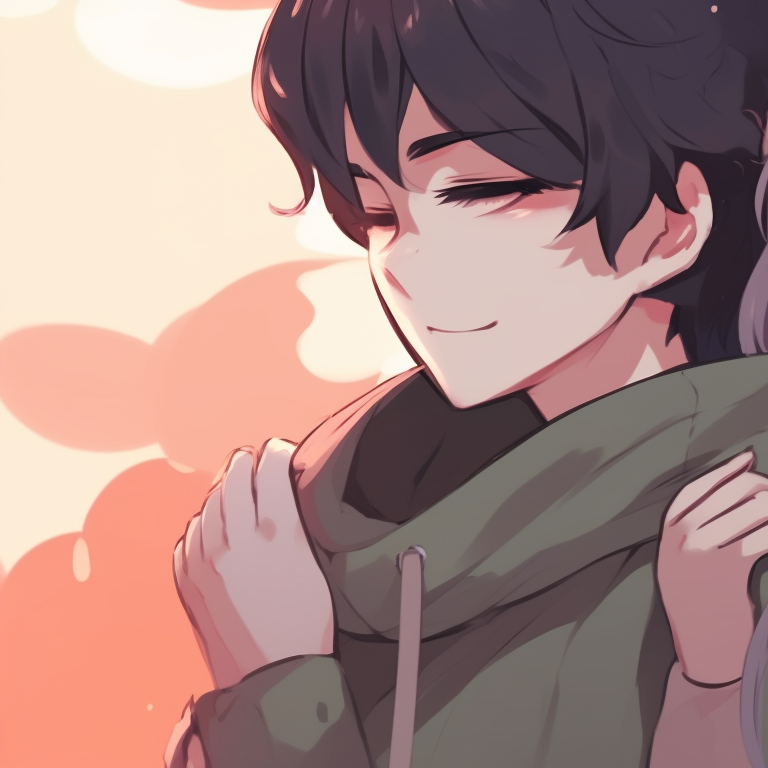 Display of endearing interaction between two characters in bright colors and intricate detailing. impressive matching discord pfp pfp for discord.