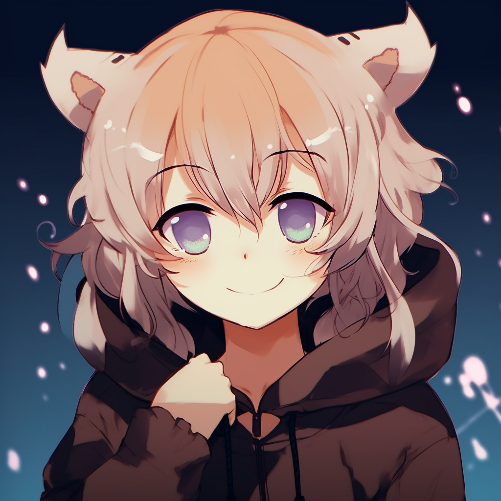 Anime character with a cute blush, soft tones and detailed facial expressions. cute pfp anime for all