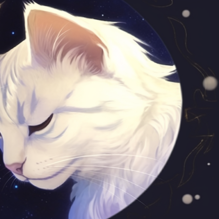 A pair of cats cozying up to each other, pastel shading and shimmering eyes. best matching pfp cat options pfp for discord.