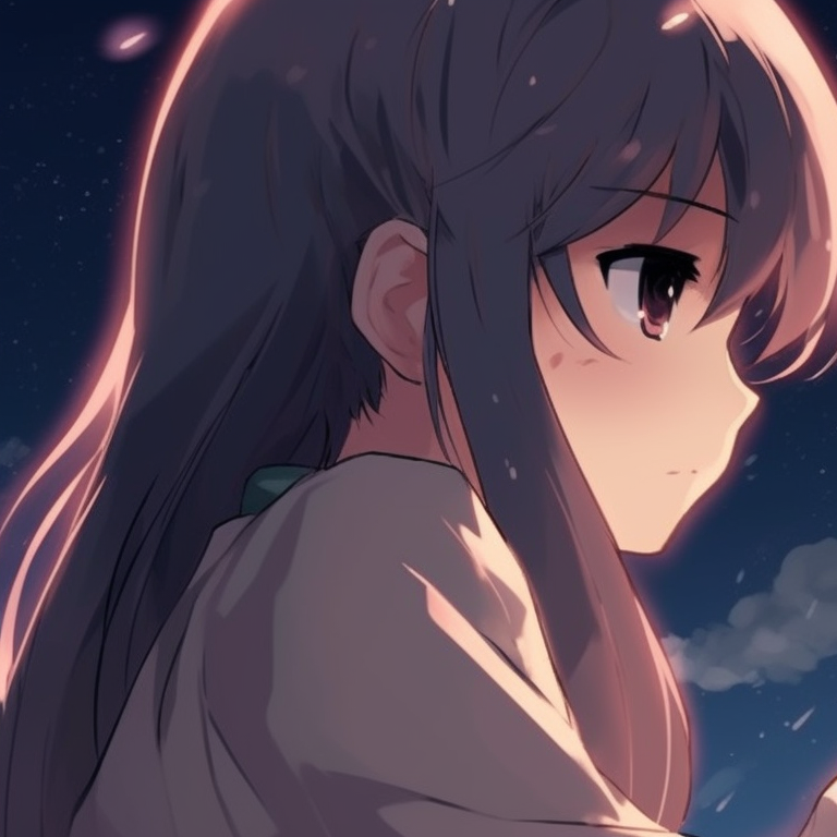 Two characters with intense expressions, intricate outfits, under a mystical backdrop. amazing matching anime pfp pfp for discord.