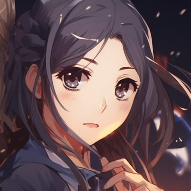 Two female characters linked by a pastel butterfly, soft colors and tender expressions. female best friends matching pfp pfp for discord.