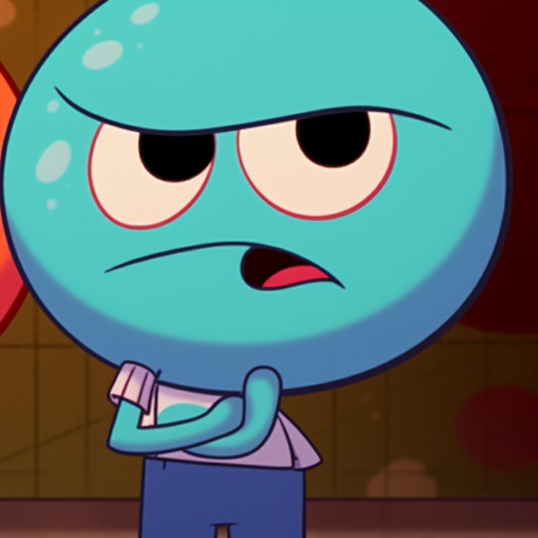 Gumball and Darwin, bright colors and exaggerated expressions, back to back. gumball and darwin match pfp pfp for discord.