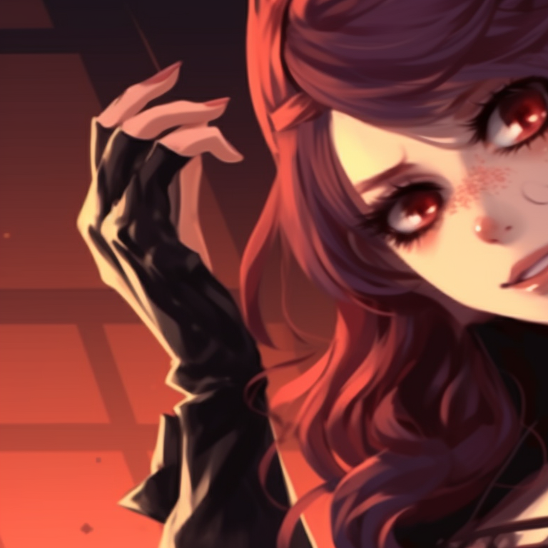 Two vampiric characters in romantic poses, deep cool colors and highly detailed gothic costumes. hot matching pfp halloween theme for couples pfp for discord.