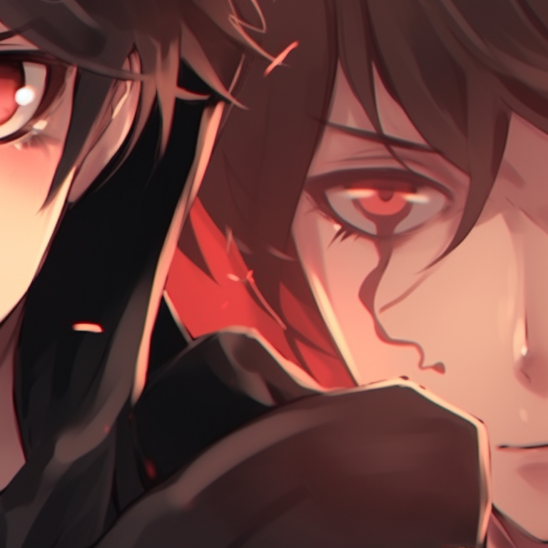 Characters under a full moon, darker palette, monstrous transformations. best boy characters for halloween aesthetic anime matching pfp pfp for discord.