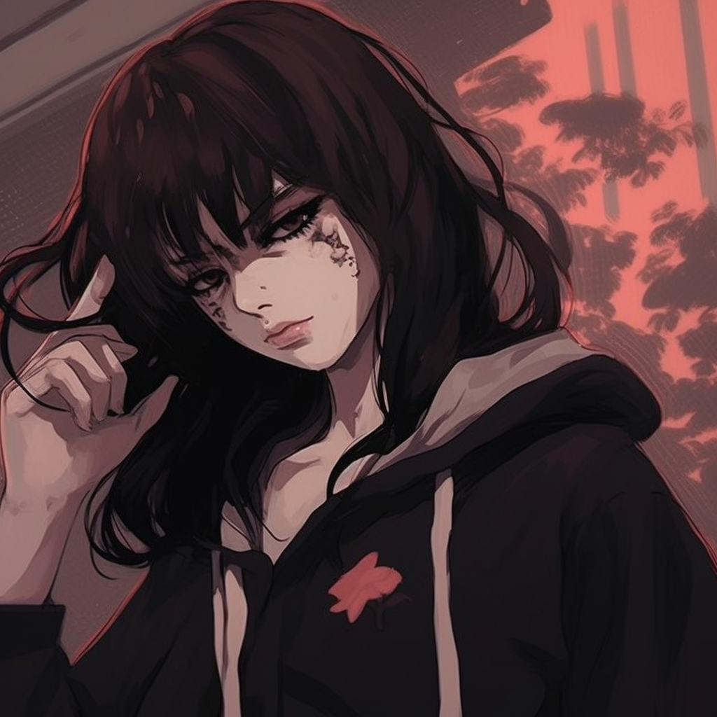 Close-up on a tearful Sakura, details to mimic watercolor, washed-out colors. grunge aesthetic pfp choices pfp for discord.