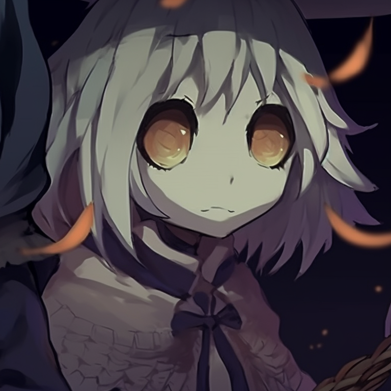 Two friends in matching Halloween outfits, playful design and bright colors. halloween pfp themes pfp for discord.