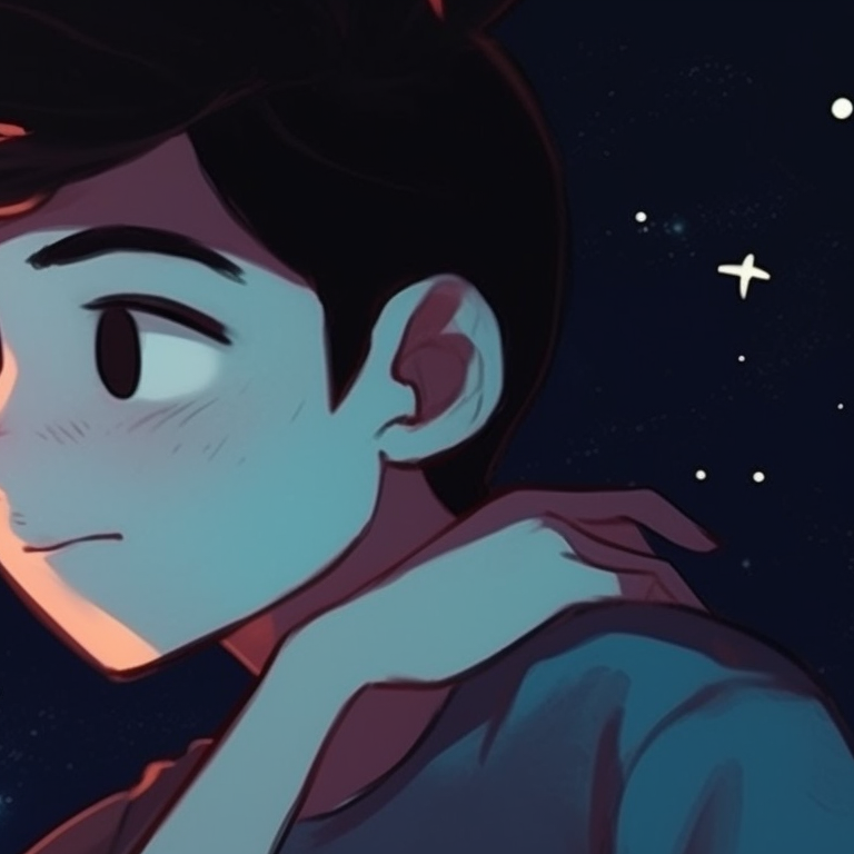 Two characters, pastel tones and soft details, sitting in a tender pose. stunning matching pfp for couples cartoon pfp for discord.