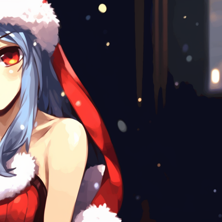 Two characters singing Christmas carols, bright spotlights and harmonious theme. essential matching christmas pfp for discord pfp for discord.