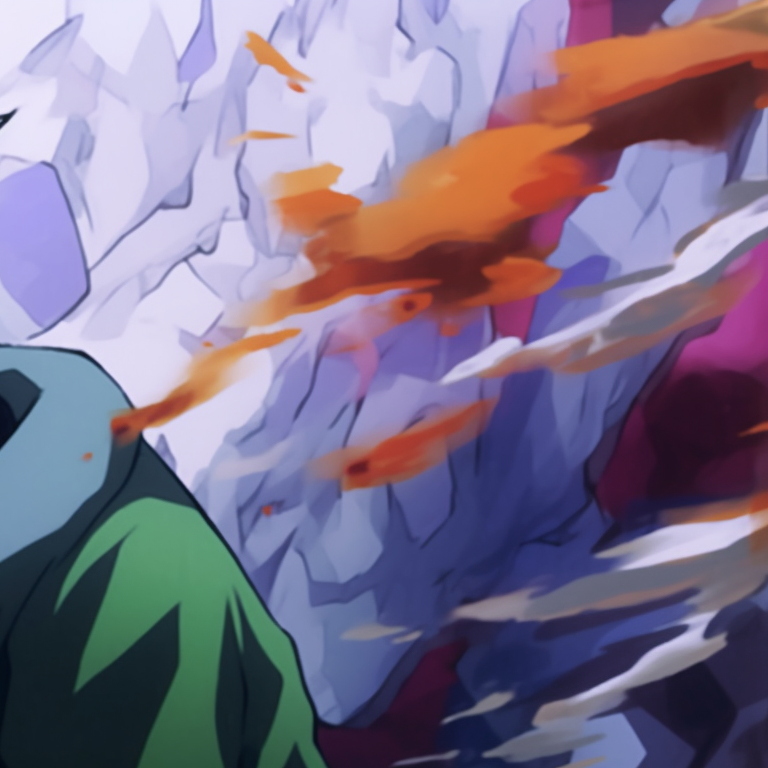 Gon and Killua sparring, dynamic movements and high contrast. manga gon and killua matching pfp pfp for discord.