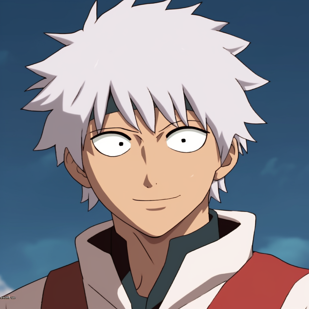 Gintoki Sakata of Gintama in a humorous disguise, subtle colors and interesting details. laugh with anime pfp pfp for discord.