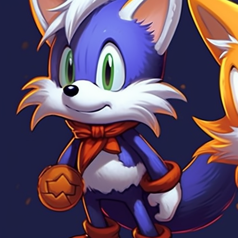 Sonic and Tails glowing under a Halloween moon, pastel colors and soft shading. sonic and tails halloween costume themed pfp pfp for discord.