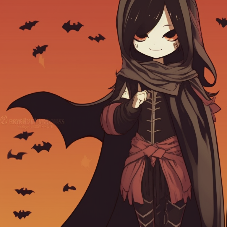 Two characters in matching vampire outfits, deep red accents and sharp lines. matching bff halloween theme pfp for discord.