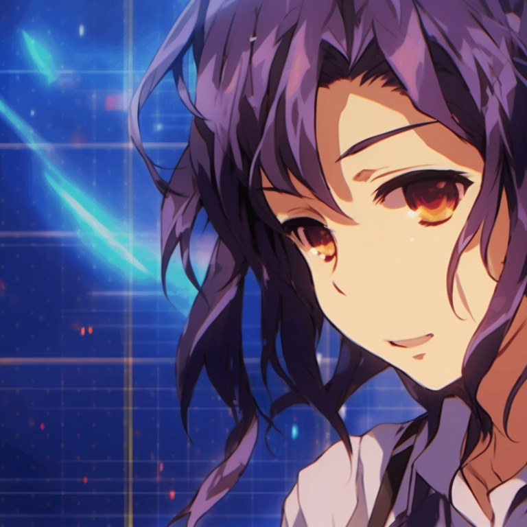 Two characters, cybernetic accessories, neon outlines against a dark background. iconic matching gif pfp styles pfp for discord.