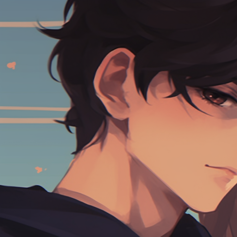 Two characters, minimal lines and earthy colors, gently holding hands. pfp matching non-anime couples pfp for discord.