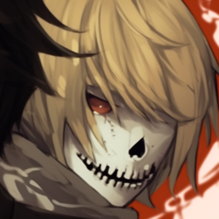 Portrayal of two characters from Death Note, in muted colors and intense expressions, highlighting the Halloween mood. versatile death note matching pfp halloween theme pfp for discord.