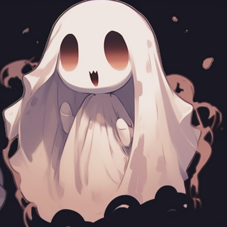Two characters in witch costumes, stark contrast in color with a heavy focus on black and purple hues. matching halloween pfp with spooky elements pfp for discord.