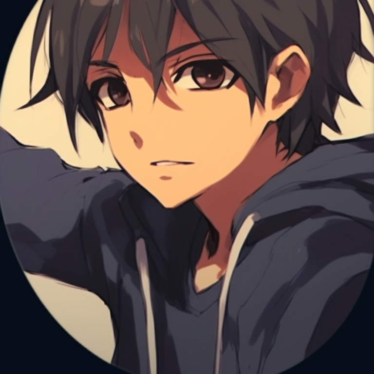 Two characters in silhouette, stark contrast and subtle details. creative best friend pfp matching profile pictures pfp for discord.