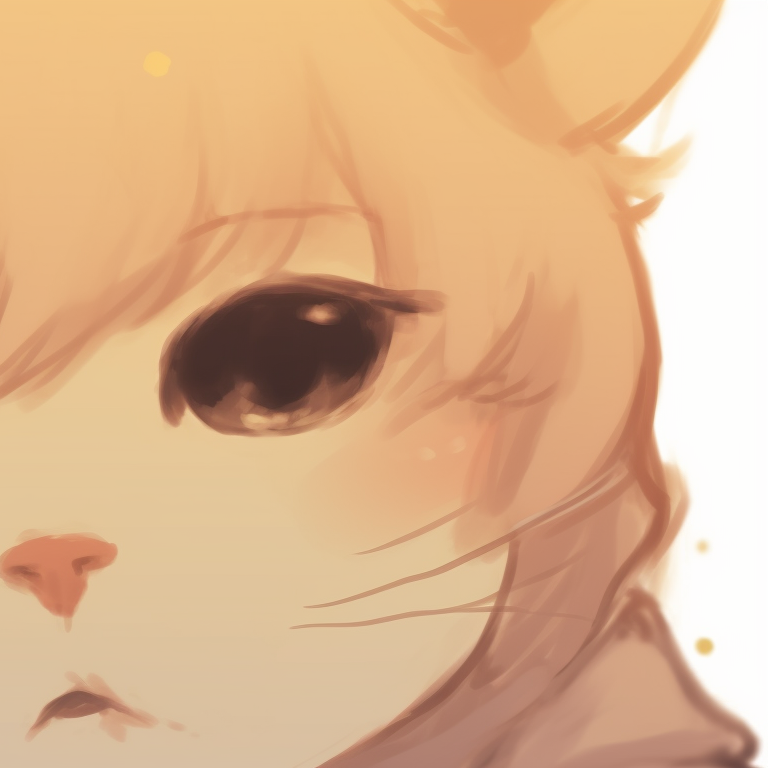 Two anime-style cat characters, cozy indoor backdrop, sharing a playful moment couple-themed cat matching pfp pfp for discord.