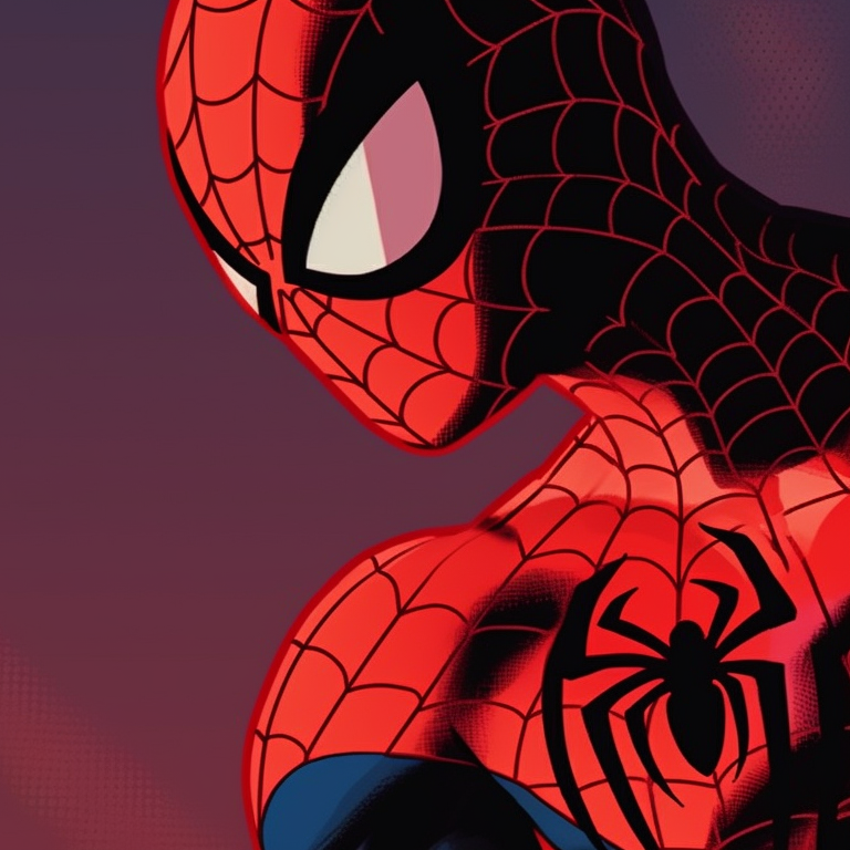 Spiderman characters in fighting stances, dawning their iconic suits. spiderman matching pfp images pfp for discord.