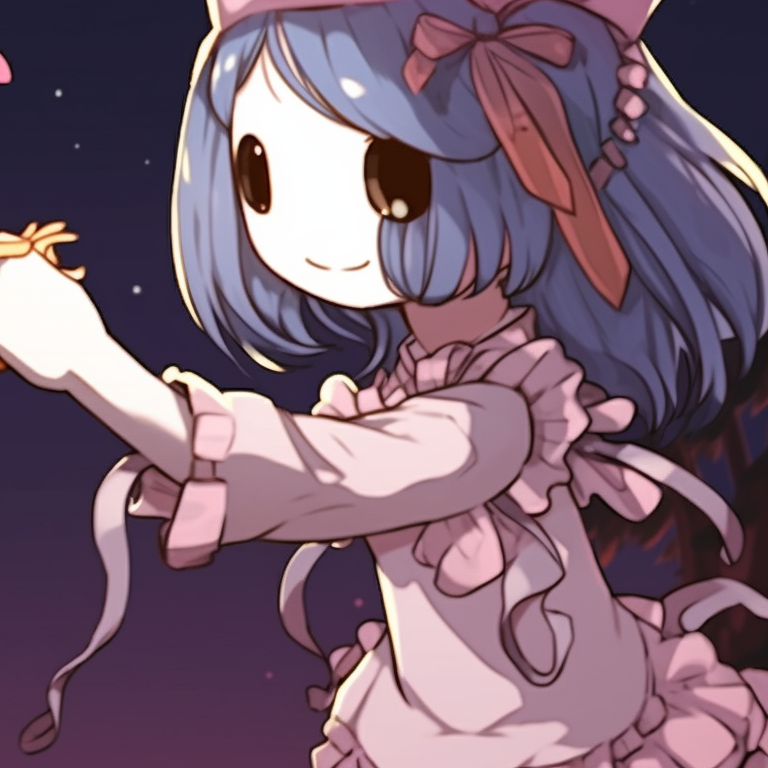 Two characters in matching devil costumes, warm tones and smooth lines, their hands lightly touching. matching meme pfp from halloween films pfp for discord.