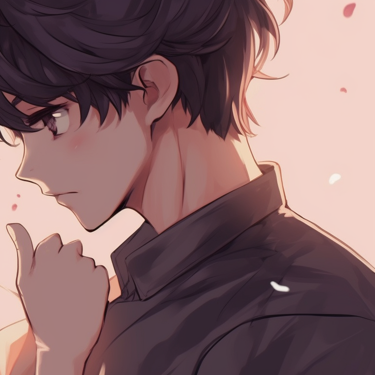 Two characters in shared space, intense gazes, pastel hues and whimsical aesthetic. best anime matching pfp couple pfp for discord.