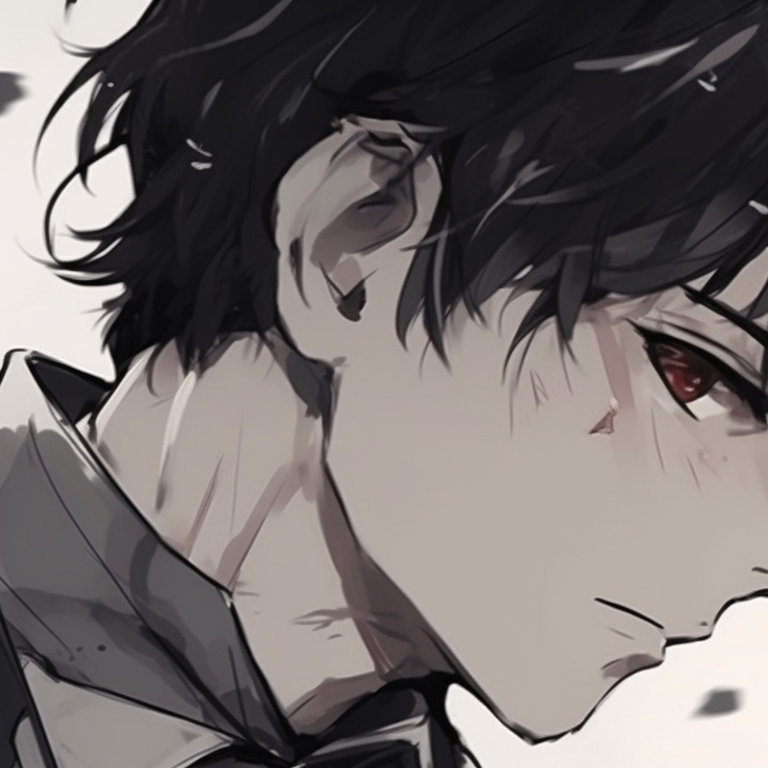 Two characters, Sakura petal accents, soft color palette conveying calmness. anime matching pfp for couples pfp for discord.