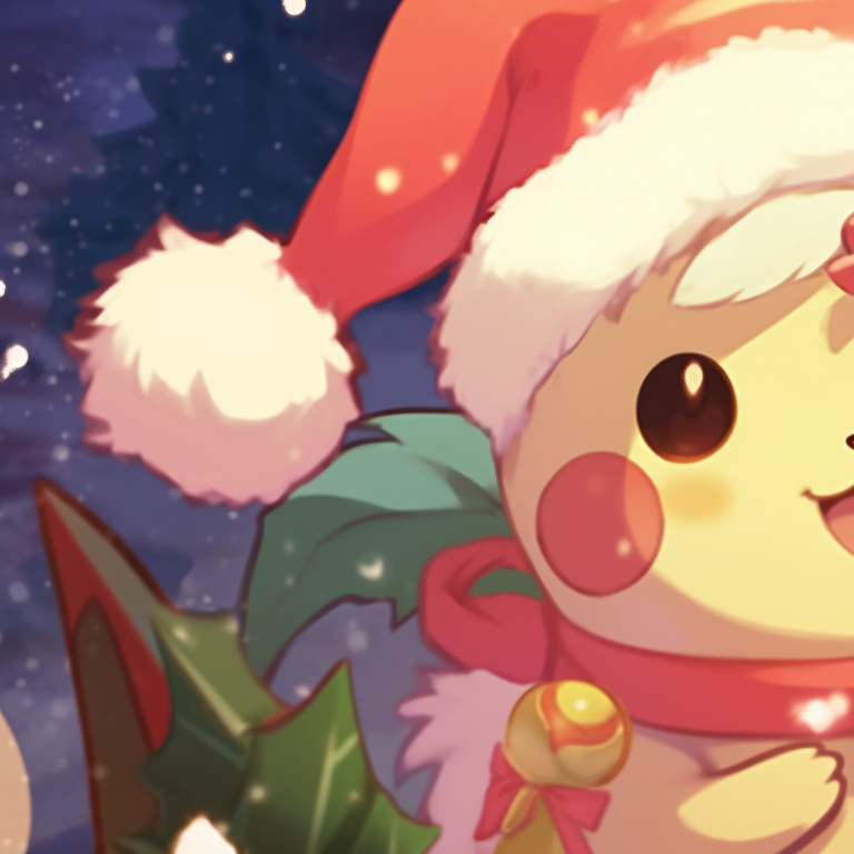 Psyduck throwing a snowball at Golduck, who is holding a snow shield, both outlined in a border of icicles. top matching christmas pokemon pfp for kids pfp for discord.