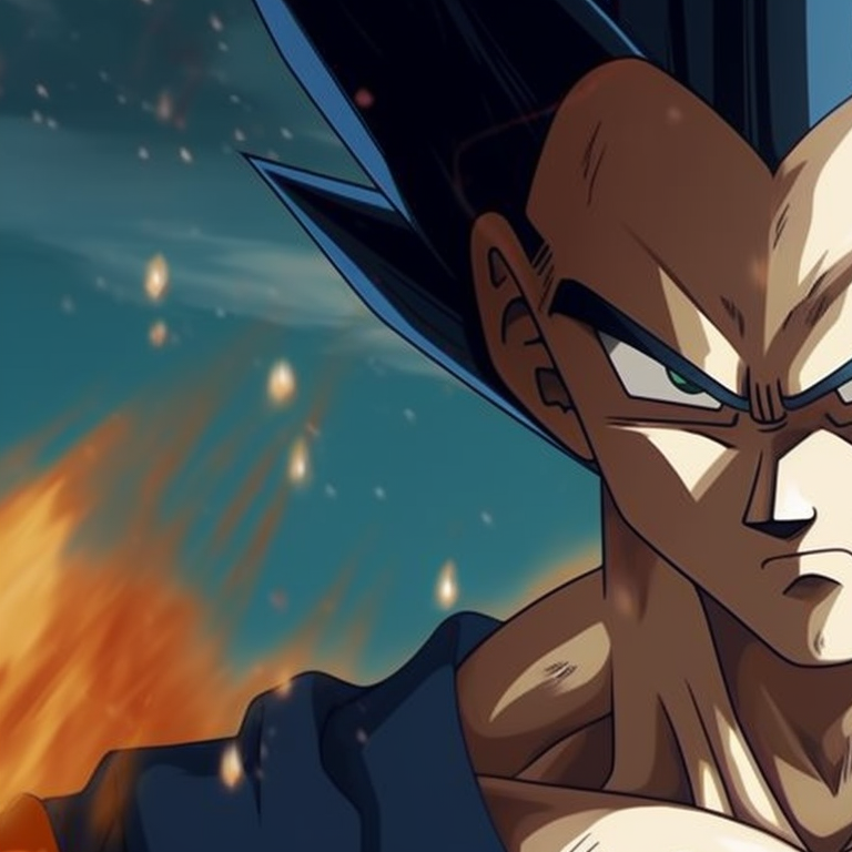 Goku and Vegeta divided by energy aura, dynamic artistry and bright colors. goku and vegeta matching pfp showcase pfp for discord.