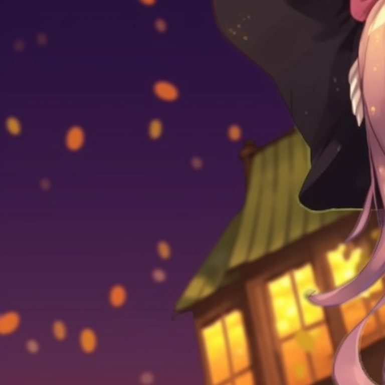 Close-up of Obanai and Mitsuri, detailed facial expressions with subtle Halloween-themed accessories. mitsuri and obanai themed halloween matching pfps pfp for discord.