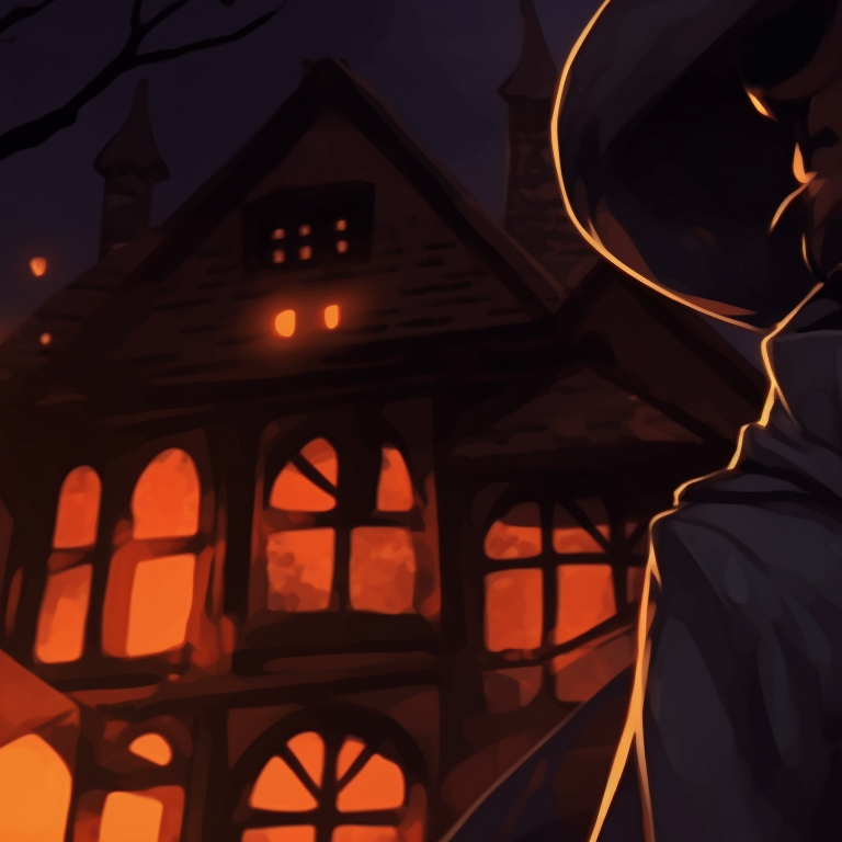 Dazai and Chuuya, under a full moon, emphasizing their intense gaze and heightened supernatural abilities. dazai and chuuya anime art halloween pfp for discord.