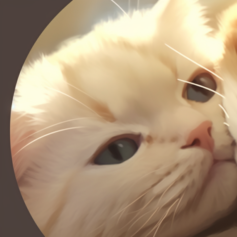 Two sleepy cat characters, soft lines and relaxing tones. cute cat matching pfp trends pfp for discord.