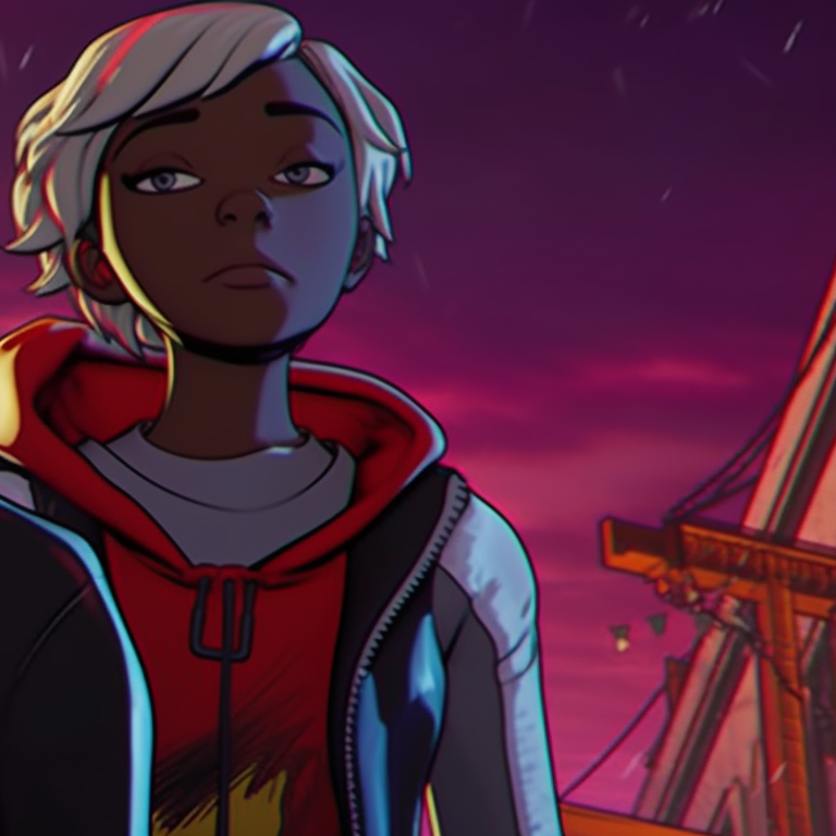 Miles Morales and a friend, wearing identity-obscuring Halloween masks, standing against a backdrop of spider web. miles morales halloween themed pfps pfp for discord.