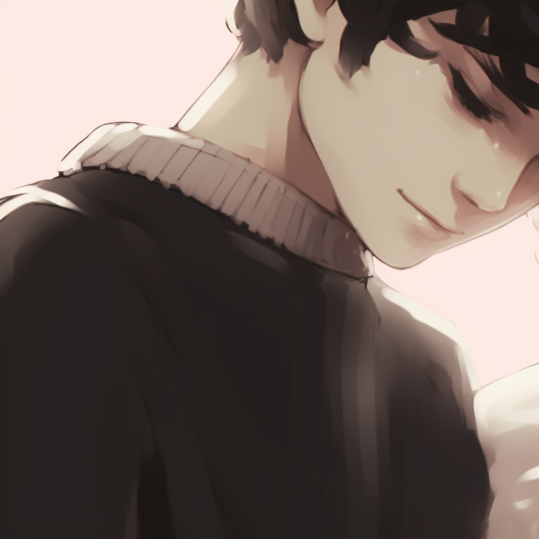 Characters under a starlit sky, pastel tones and dreamy expressions, subtly converging gazes. instagram cute matching pfp for partners pfp for discord.