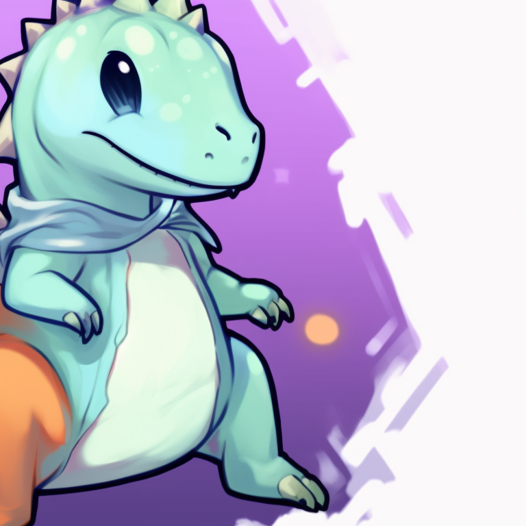 Two dinosaur characters decked in halloween costumes, dynamic poses a candy-filled backdrop creative dino matching pfp halloween theme pfp for discord.