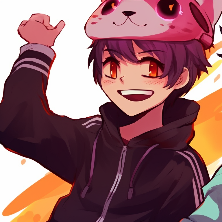 Two characters, comic expressions and pastel portrait, sharing a light moment. funny matching pfp for friends options pfp for discord.