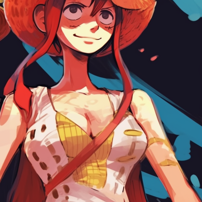 A close-up of two characters, vignette effect and high-detail portraiture. one piece matching pfp inspiration pfp for discord.