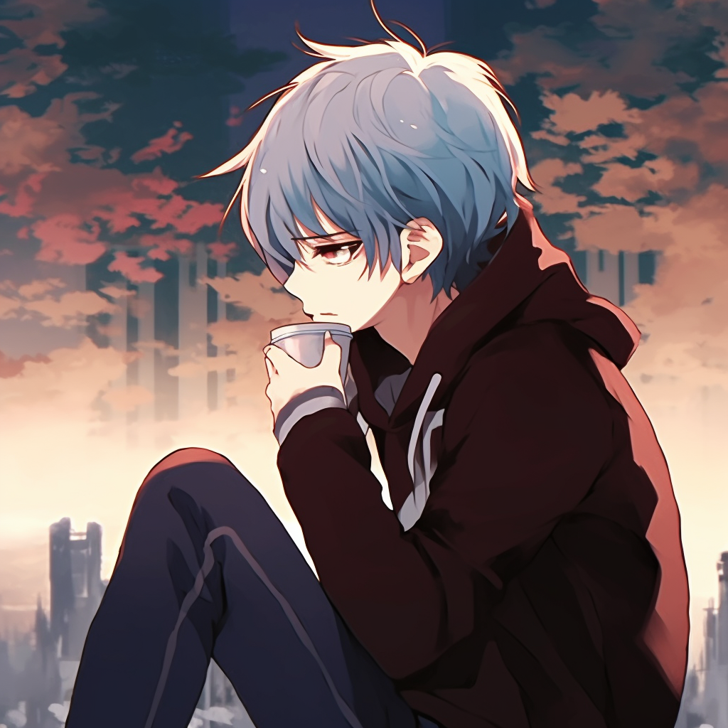 Profile of Todoroki, highlighting his unique half-and-half color scheme and chill demeanor. chill anime pfp for girls