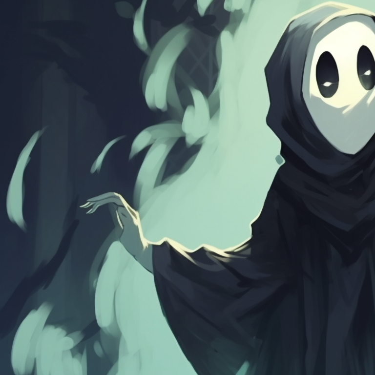 Two ghost characters fading into the mist, ethereal and luminous. ghost matching pfp halloween theme ideas pfp for discord.