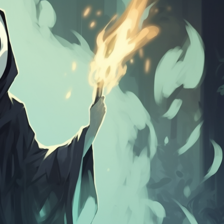 Two ghost characters fading into the mist, ethereal and luminous. ghost matching pfp halloween theme ideas pfp for discord.