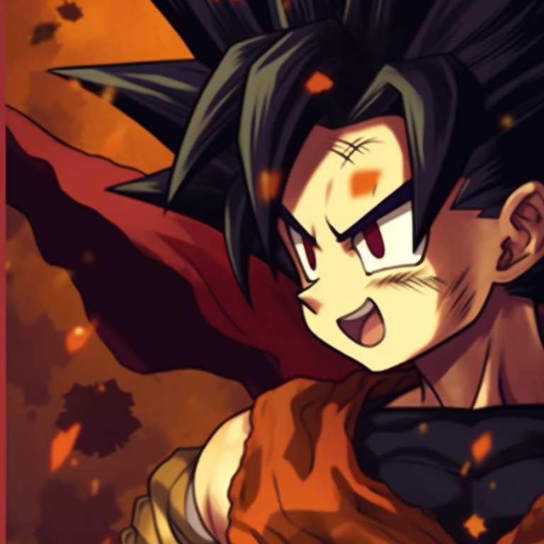 Trunks and Mai are adorned in masquerade masks, giving off dark hues and intricate designs. dragon ball couples in halloween costume pfp pfp for discord.