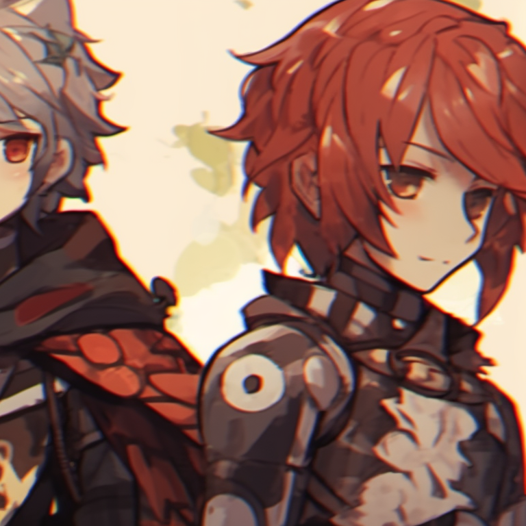 Three characters, light and darkness playing on their figures, magical symbols adorning their outfits, hands raised in unison. famous matching trio pfp characters pfp for discord.