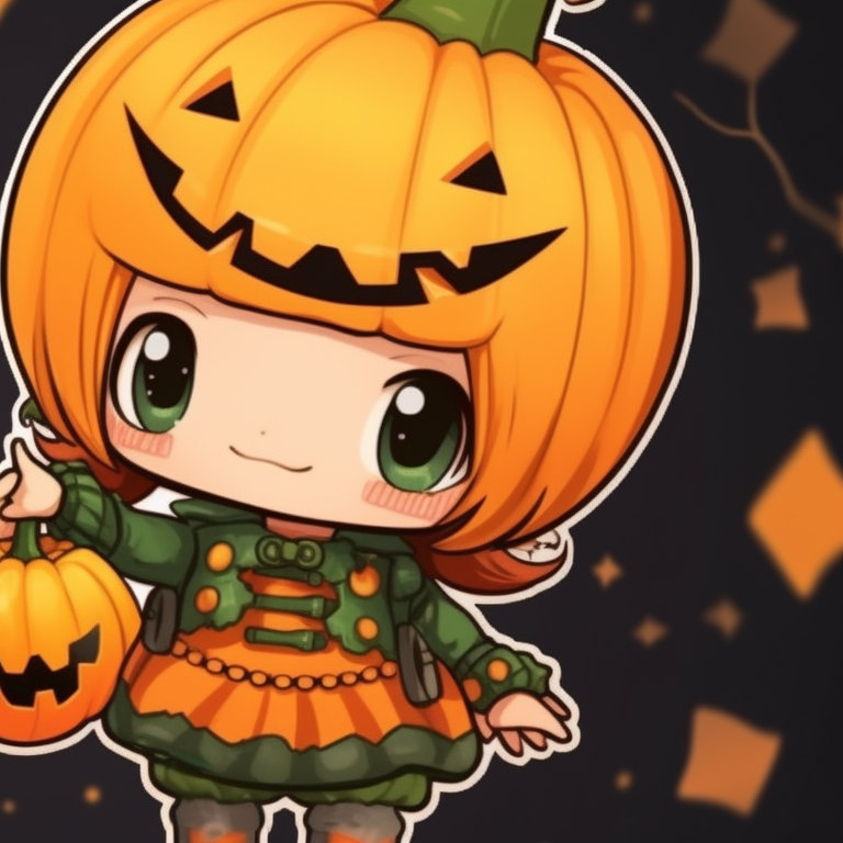 Two characters cuddling near a fireplace, holding a pumpkin-shaped Christmas gift. matching christmas pumpkin pfp trends pfp for discord.