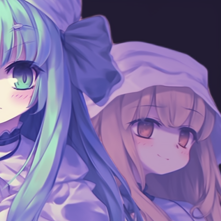 Five anime characters in various ghost outfits, expressions of surprise and excitement, gentle pastel background with ethereal glows. top matching pfp ideas for 5 friends halloween theme pfp for discord.