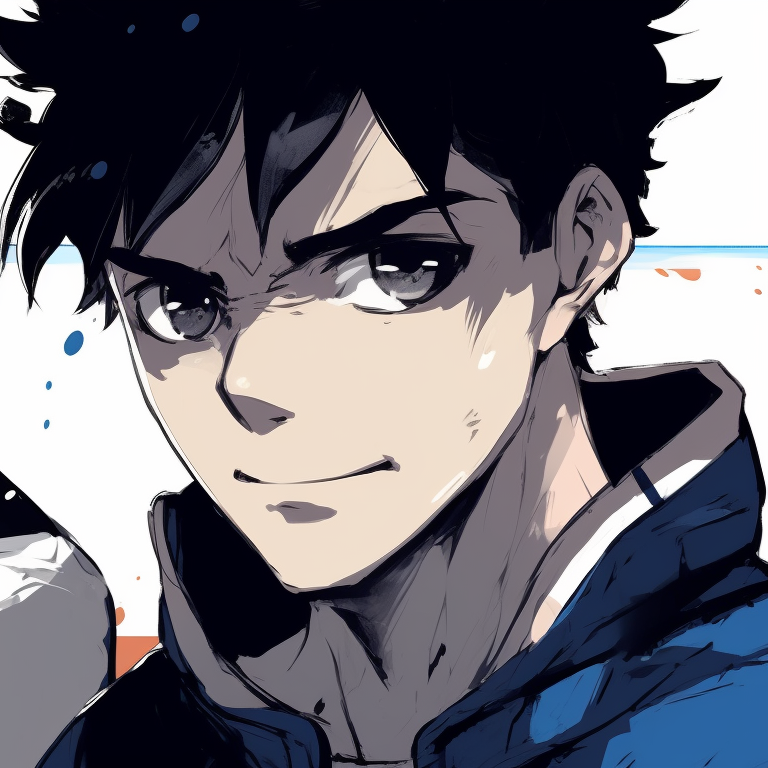 Close-up of two characters in soccer uniforms, high contrast and detailed facial expressions. blue lock matching pfp - male characters pfp for discord.